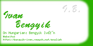 ivan bengyik business card